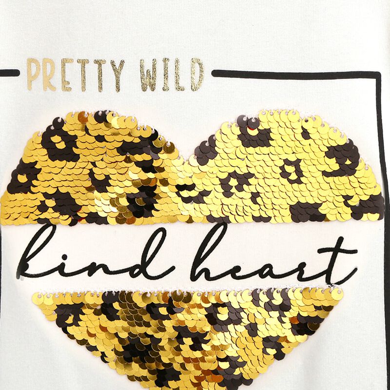 Knitted T-Shirt With Print image number 3